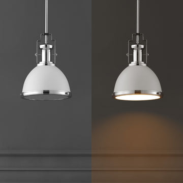 Homer Modern Industrial Iron LED Dome Pendant